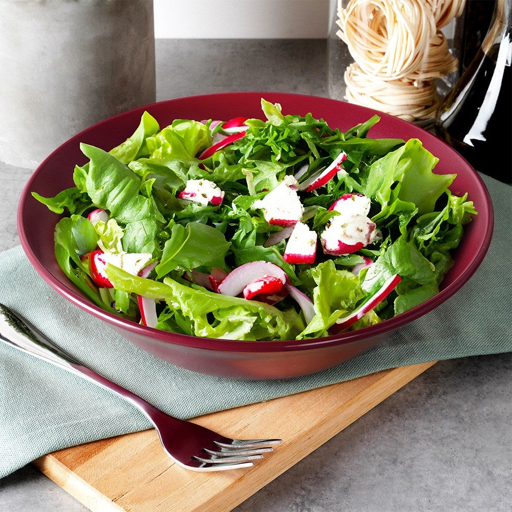 Ceramic salad bowl, burgundy, SOHO, 23.5 cm, 1.1 l