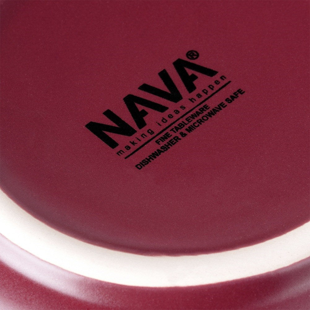 Ceramic salad bowl, burgundy, SOHO, 23.5 cm, 1.1 l