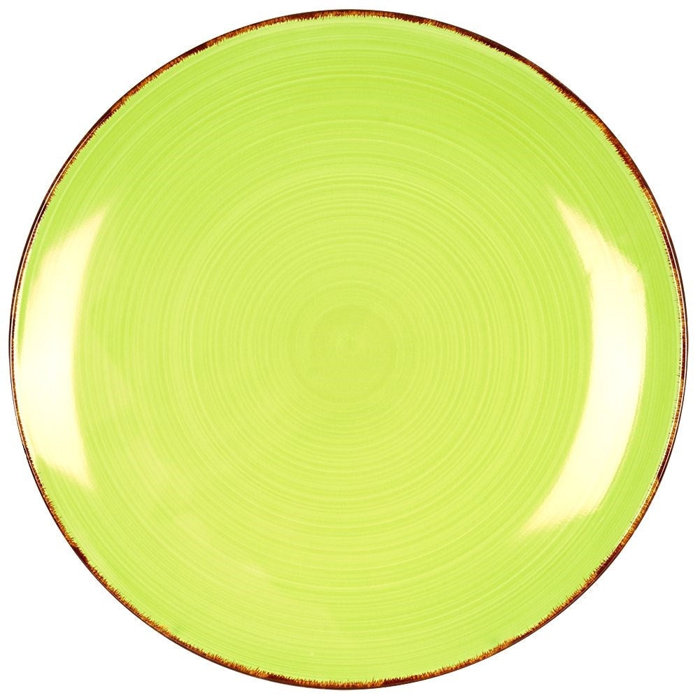 Ceramic set 16 parts for 4 people in trendy green-beige