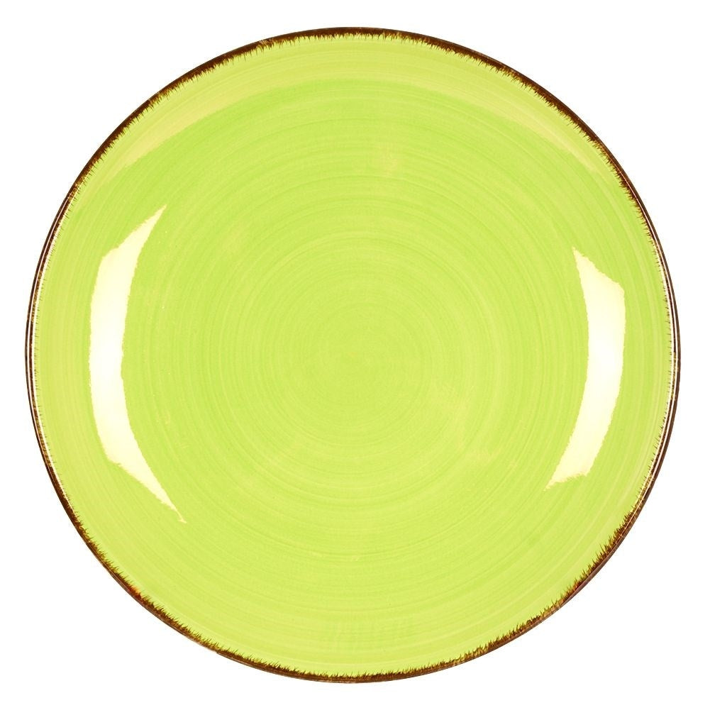 Ceramic set 16 parts for 4 people in trendy green-beige