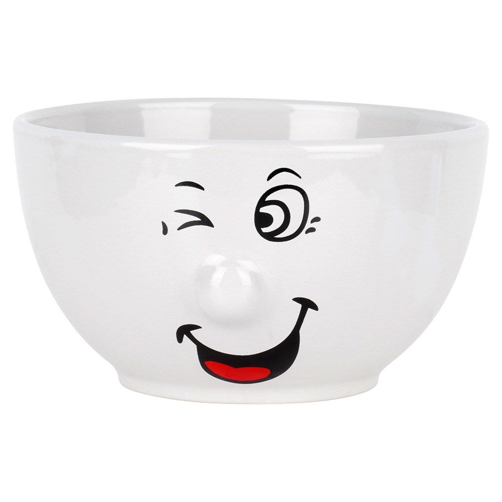 Ceramic smiley bowls 13.5 cm, 550 ml 6 pcs.