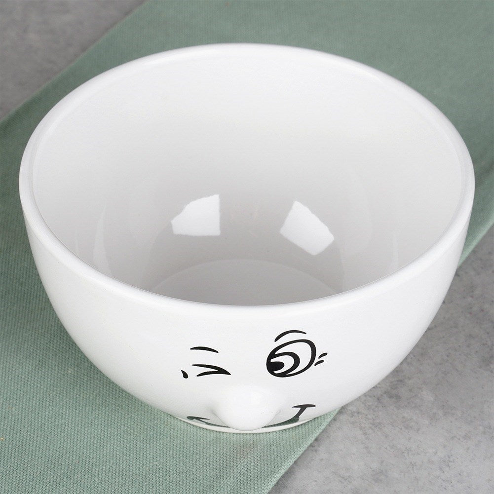 Ceramic smiley bowls 13.5 cm, 550 ml 6 pcs.