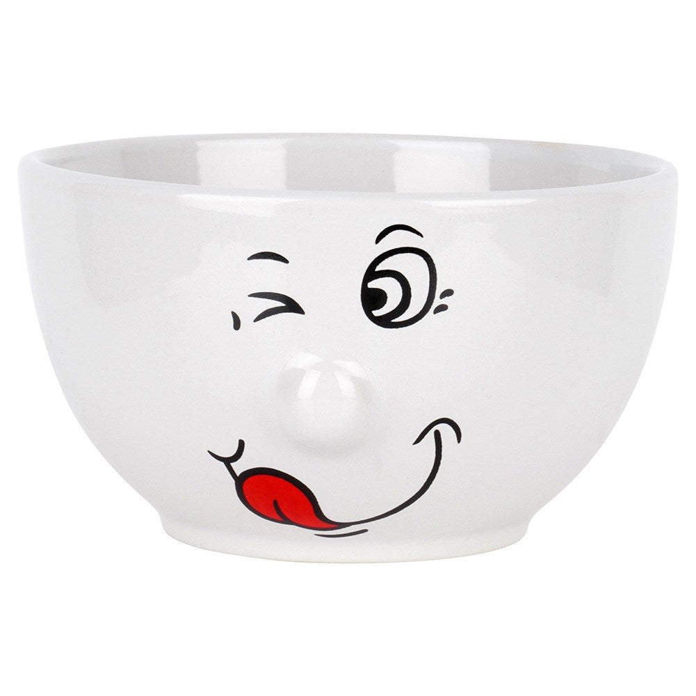 Ceramic smiley bowls 13.5 cm, 550 ml 6 pcs.