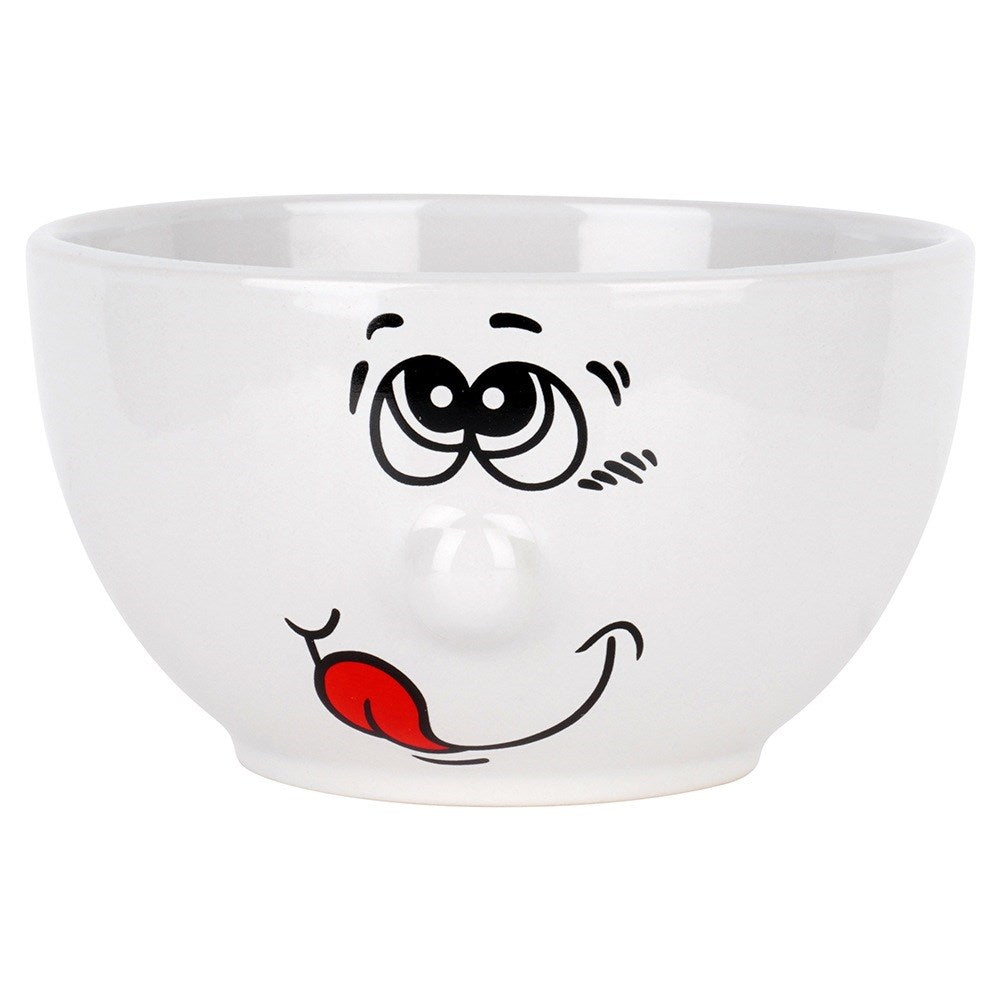 Ceramic smiley bowls 13.5 cm, 550 ml 6 pcs.