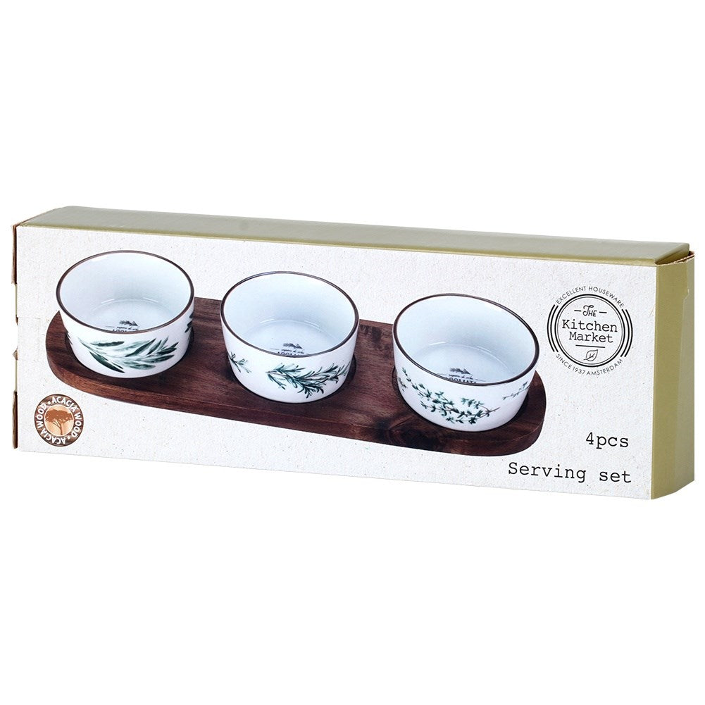 Ceramic snack bowls 30 cm 4 pcs.
