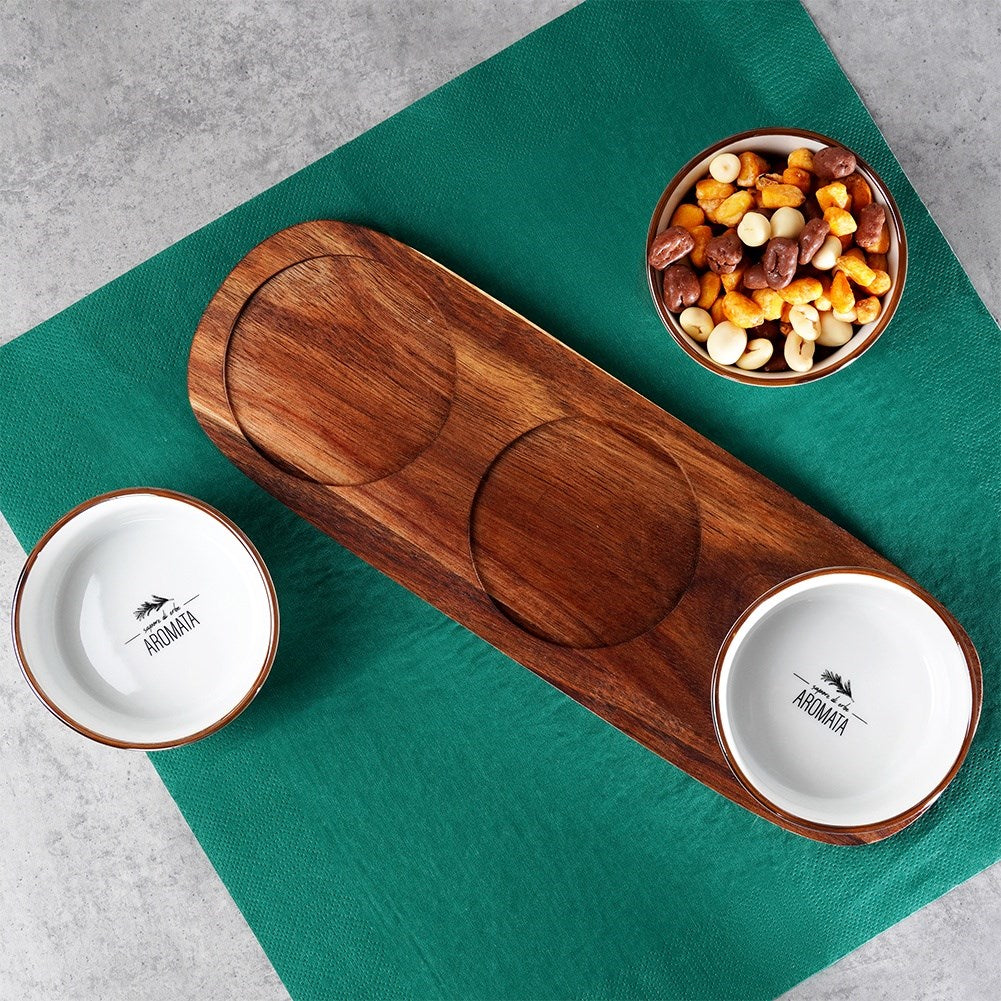 Ceramic snack bowls 30 cm 4 pcs.
