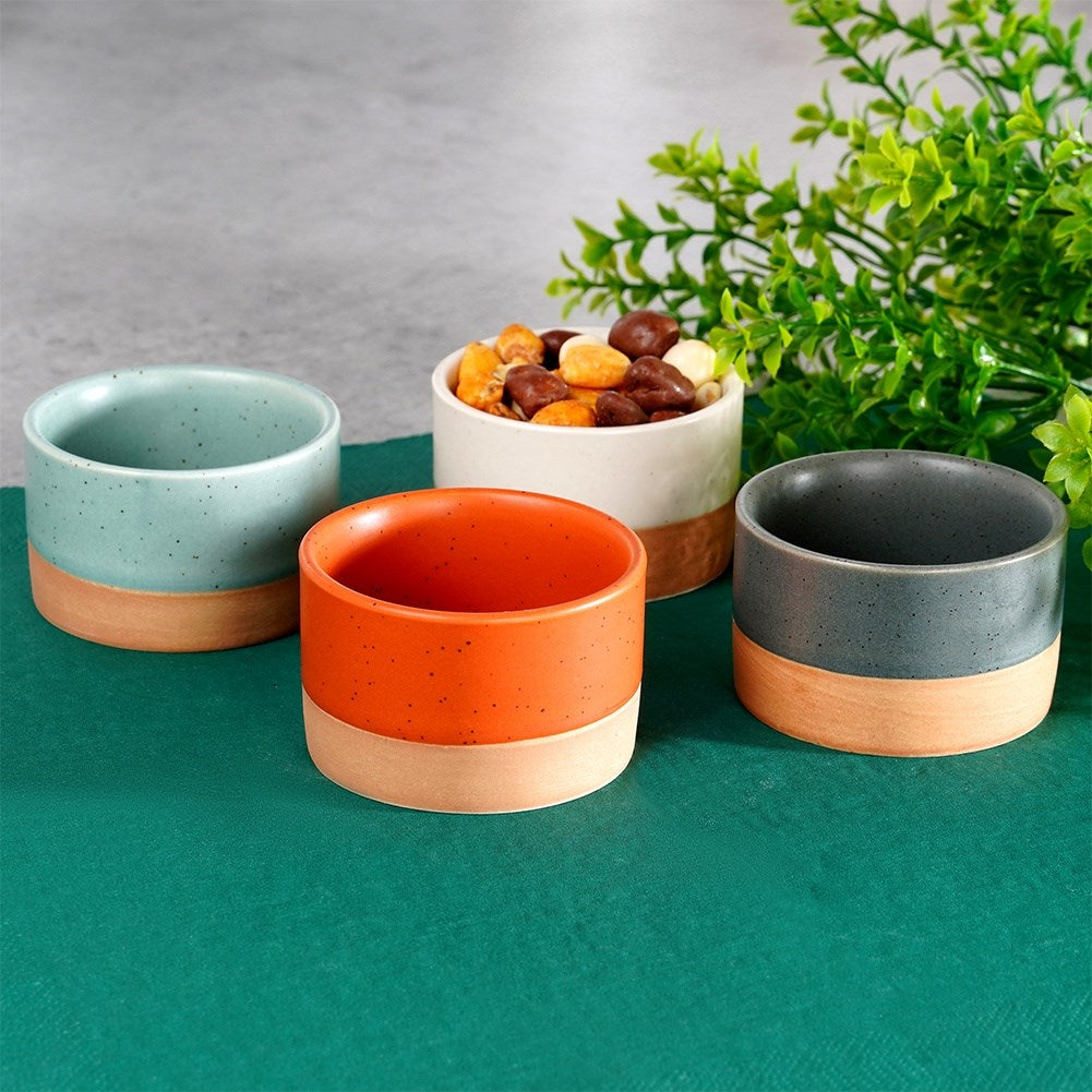 Ceramic snack bowls 75 ml, 6.5 cm 4 pcs.