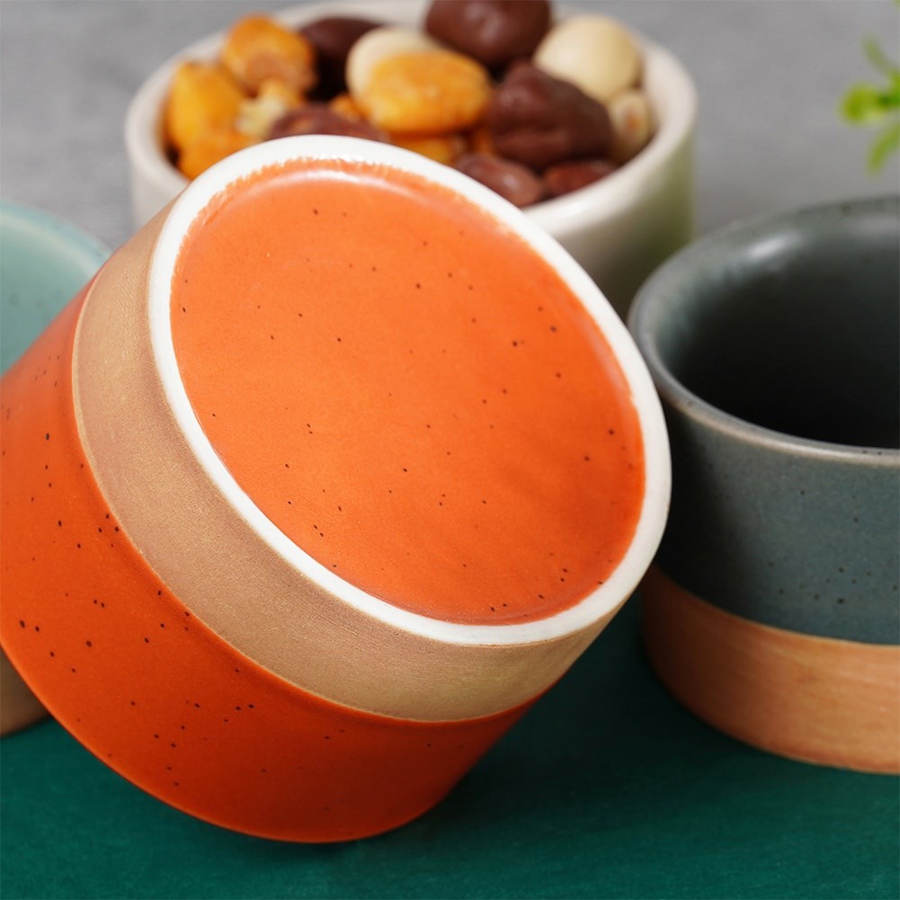 Ceramic snack bowls 75 ml, 6.5 cm 4 pcs.