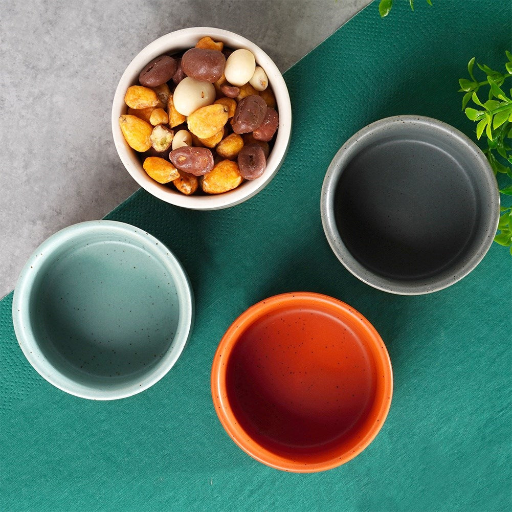 Ceramic snack bowls 75 ml, 6.5 cm 4 pcs.