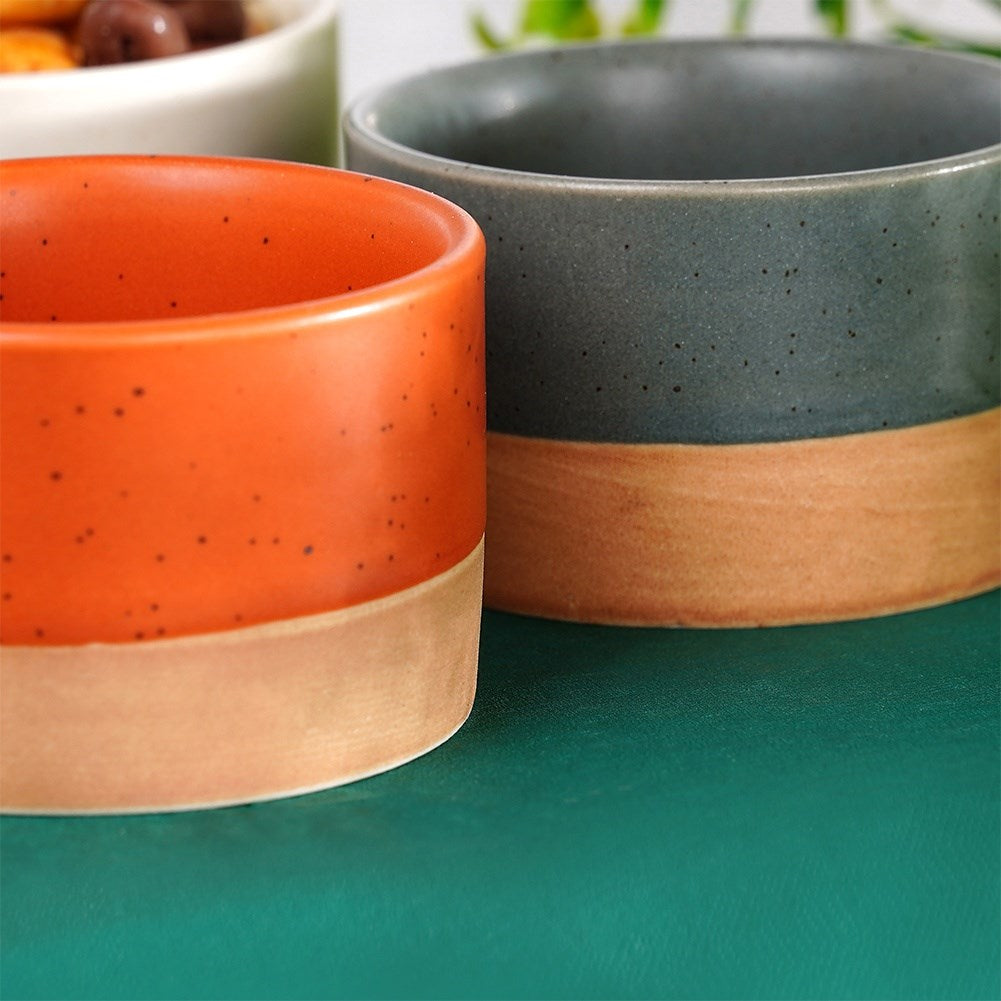 Ceramic snack bowls 75 ml, 6.5 cm 4 pcs.