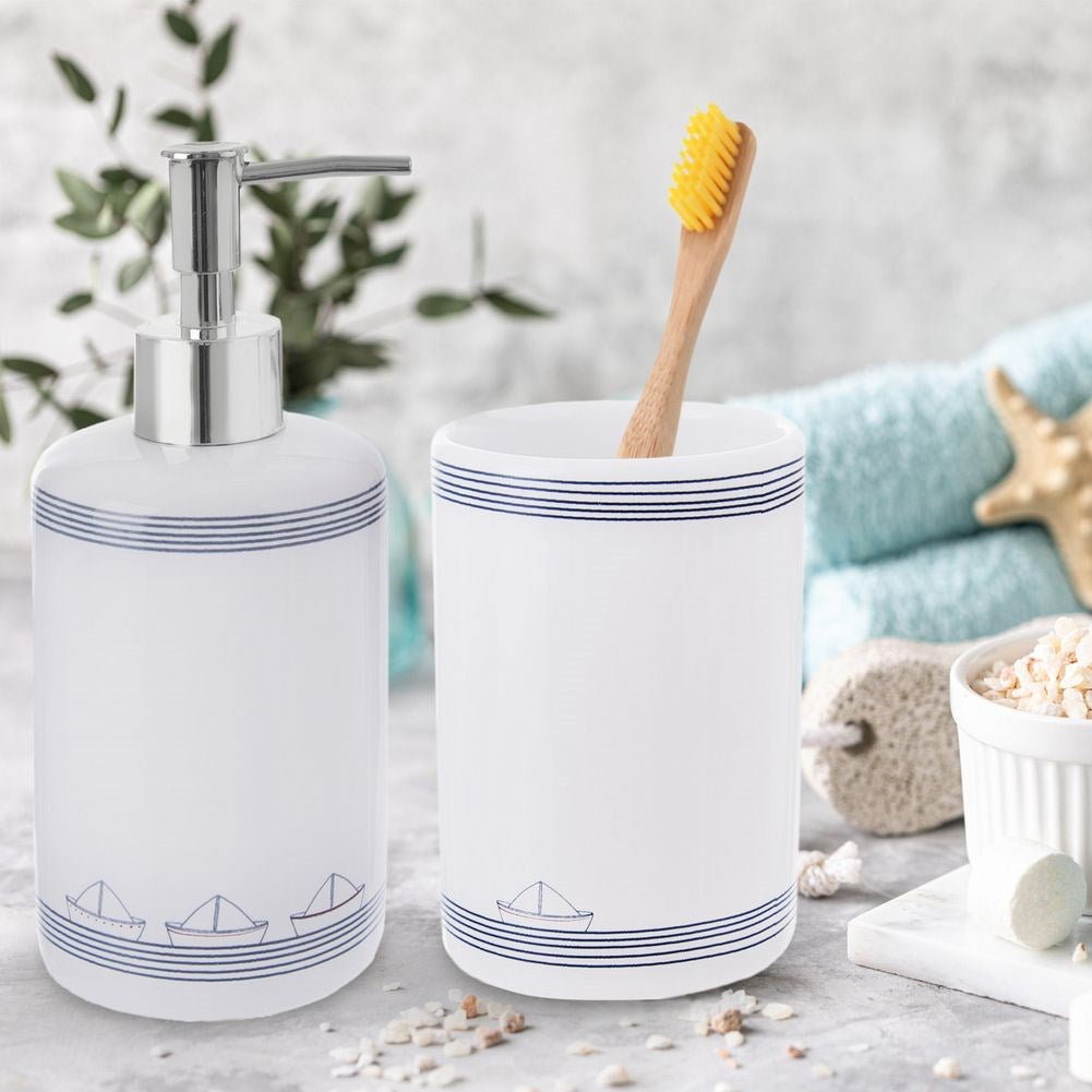 Ceramic soap dispenser white 330 ml