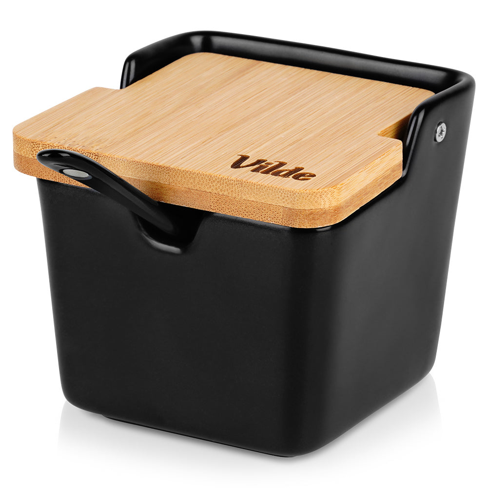 Ceramic sugar bowl black 250 ml