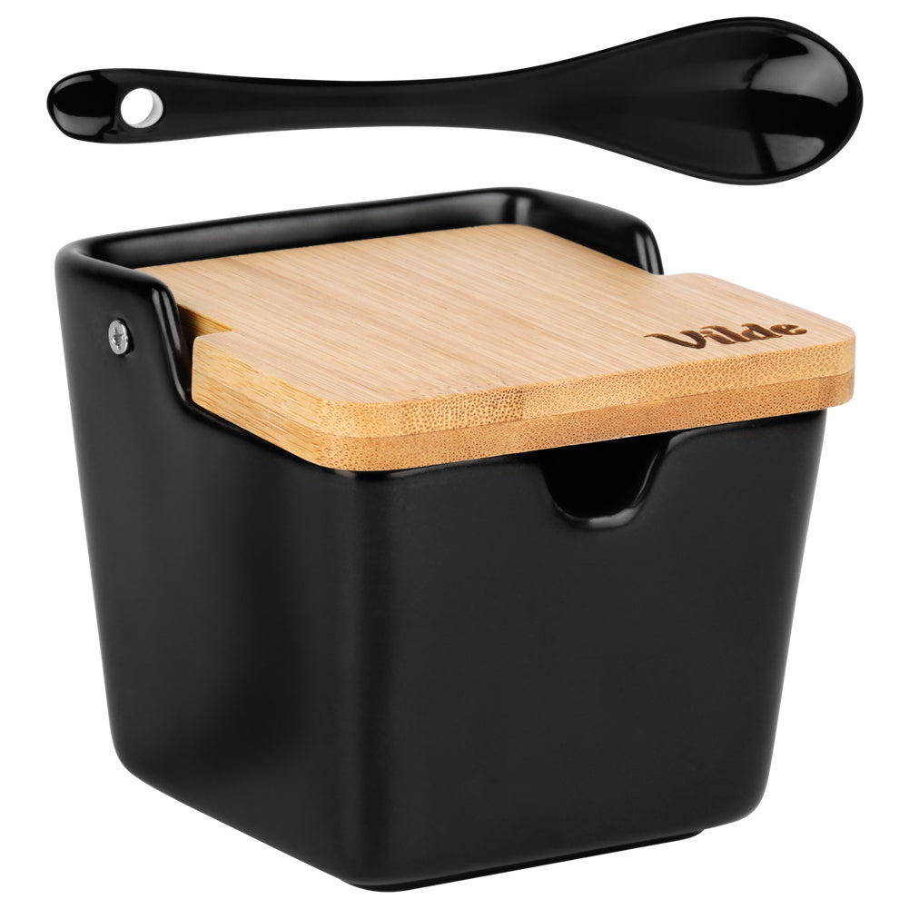 Ceramic sugar bowl black 250 ml