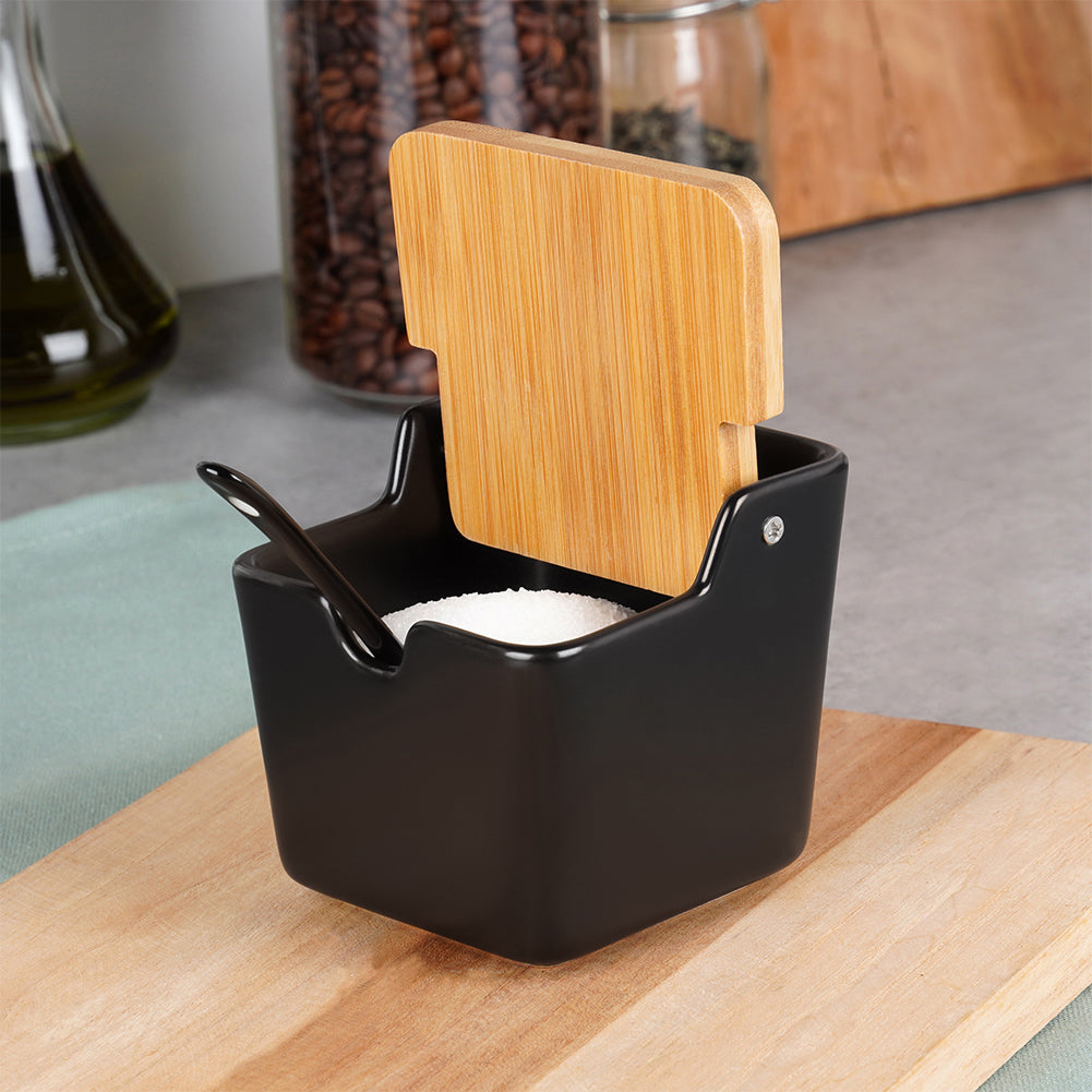 Ceramic sugar bowl black 250 ml