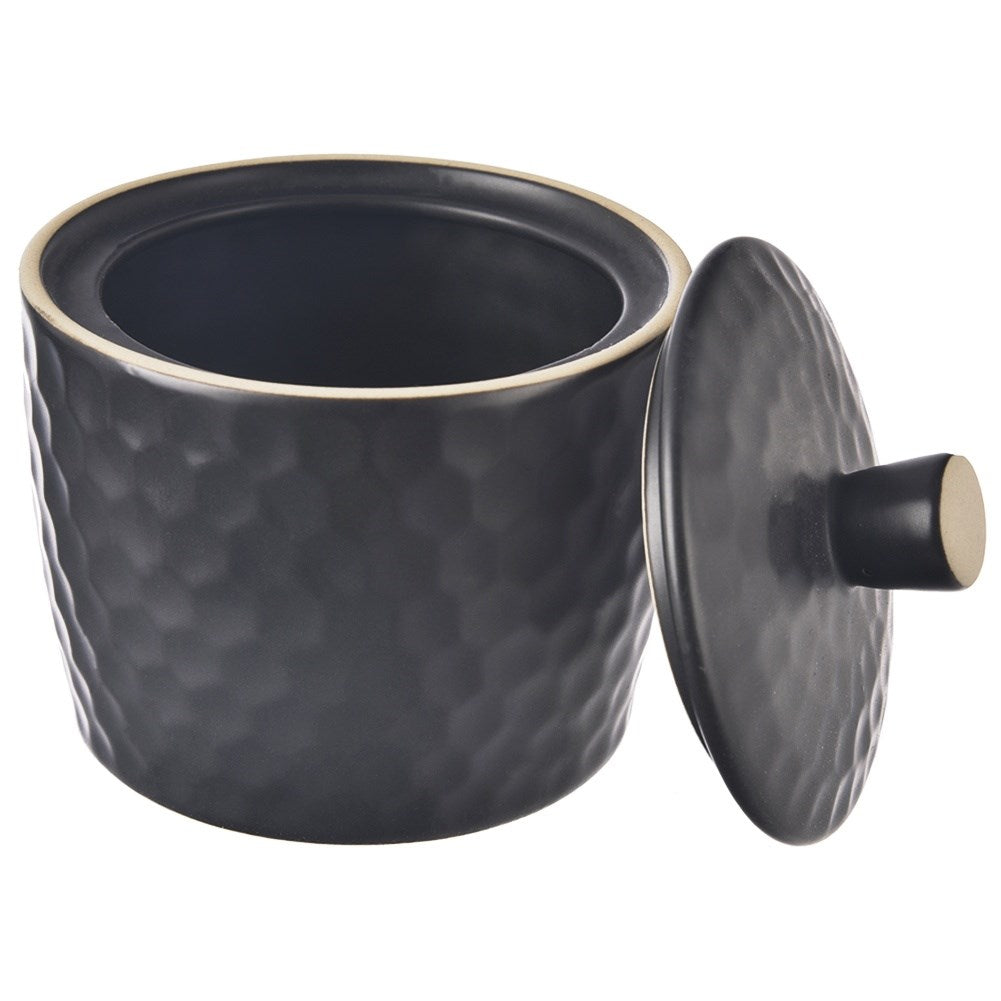 Ceramic sugar bowl black TEA TIME 320 ml