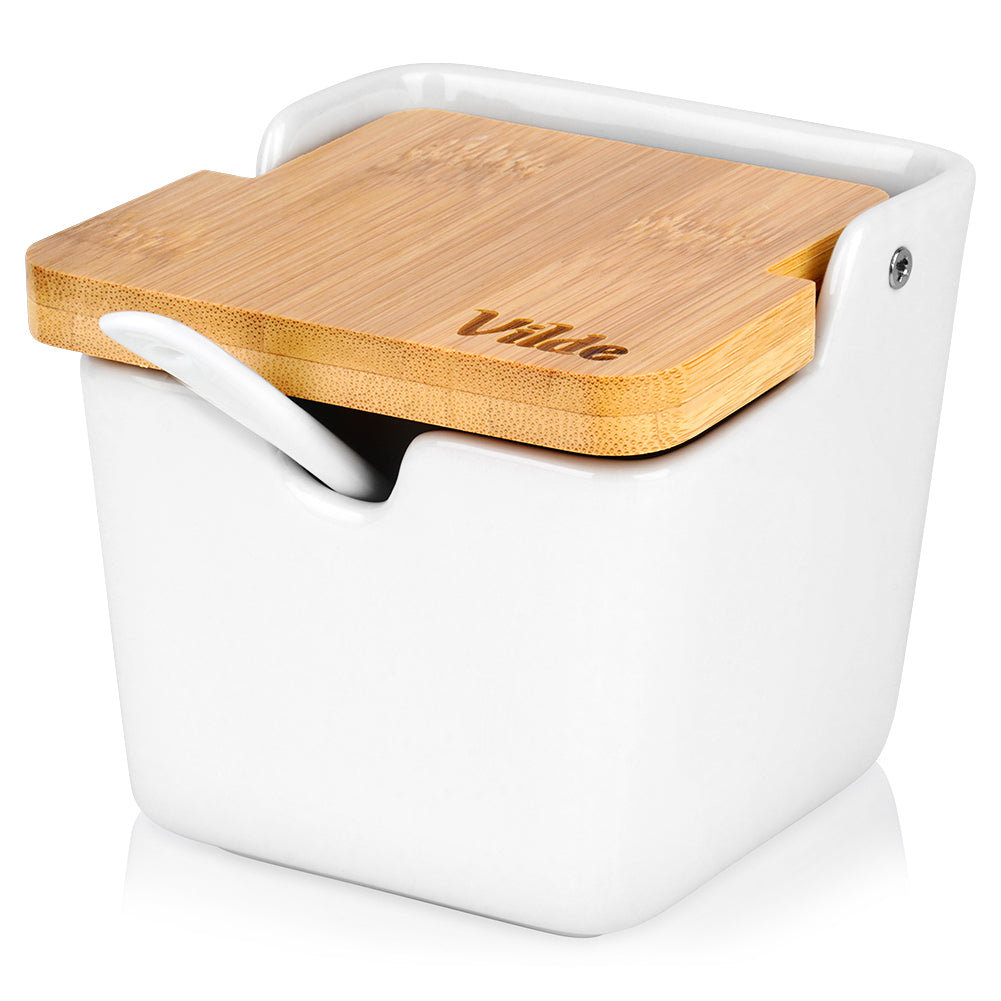 Ceramic sugar bowl white 250 ml