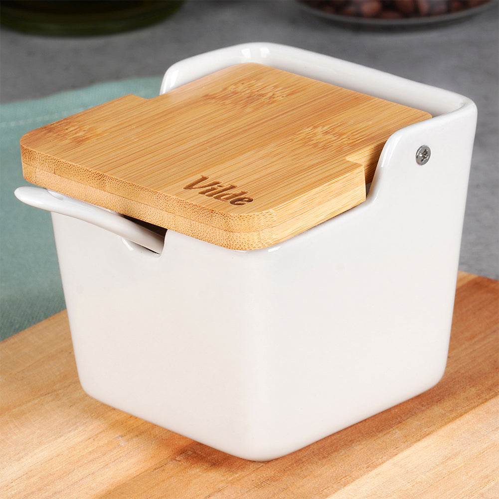 Ceramic sugar bowl white 250 ml