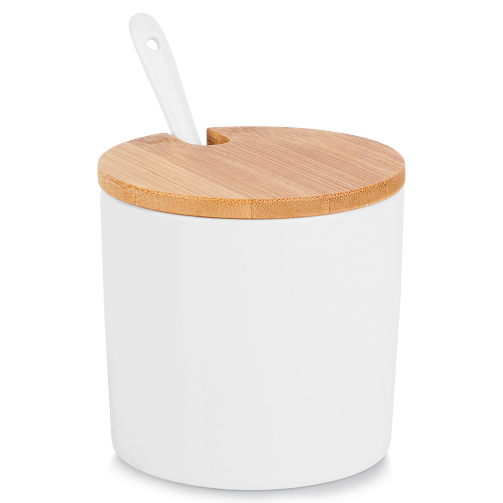 Ceramic sugar bowl white
