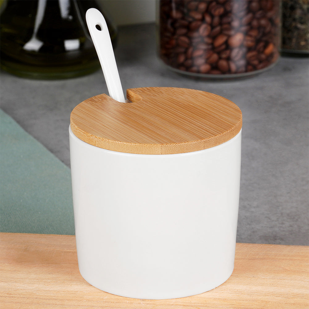 Ceramic sugar bowl white