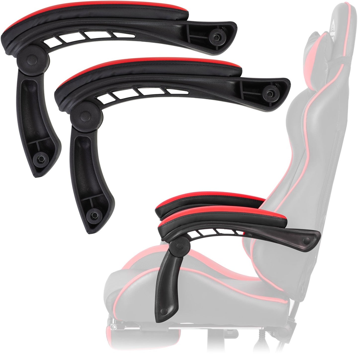 Cerber armrests, red, pair