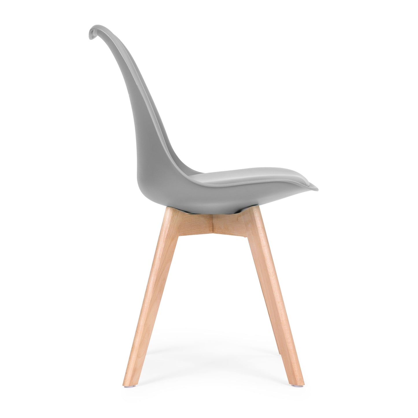 Chair, set of chairs for the living room and dining room with a cushion, Light gray ModernHome