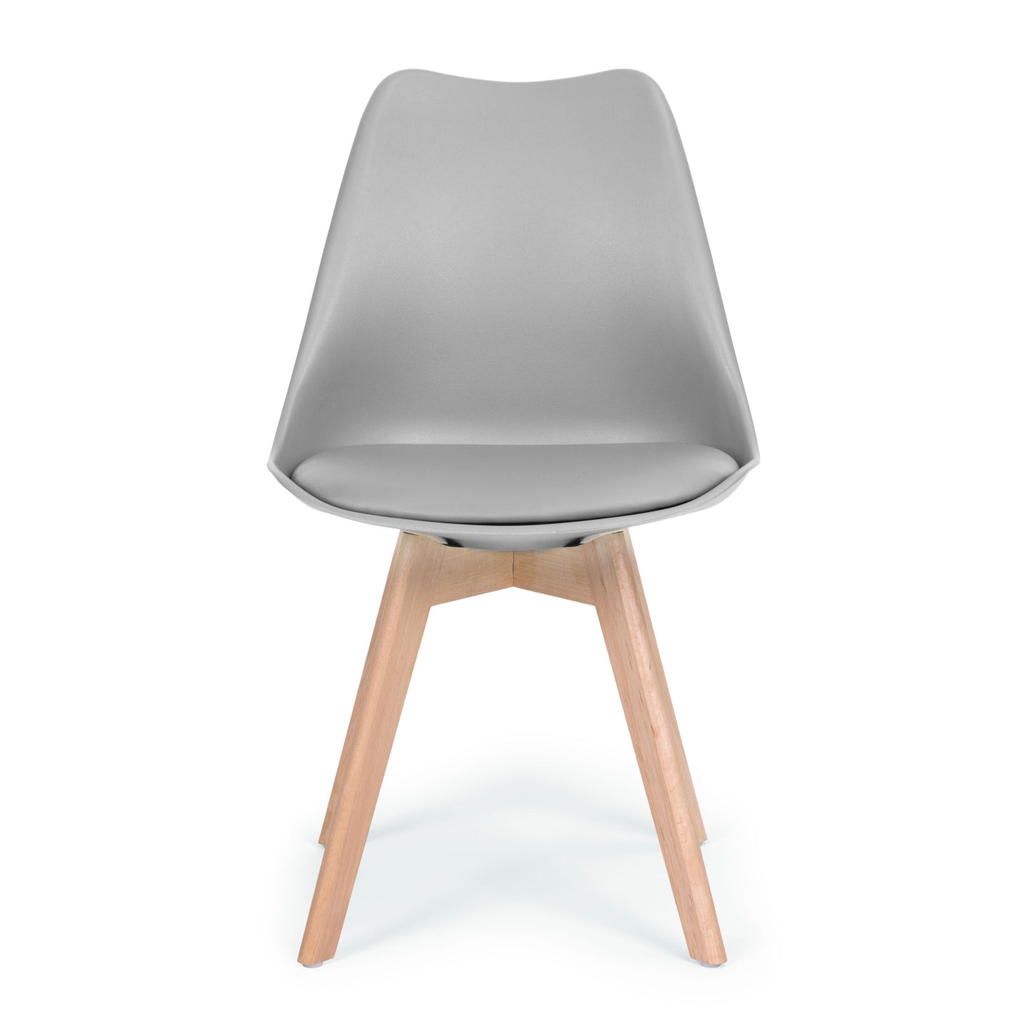 Chair, set of chairs for the living room and dining room with a cushion, Light gray ModernHome