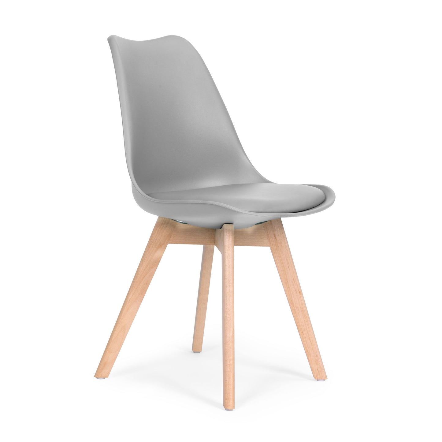 Chair, set of chairs for the living room and dining room with a cushion, Light gray ModernHome
