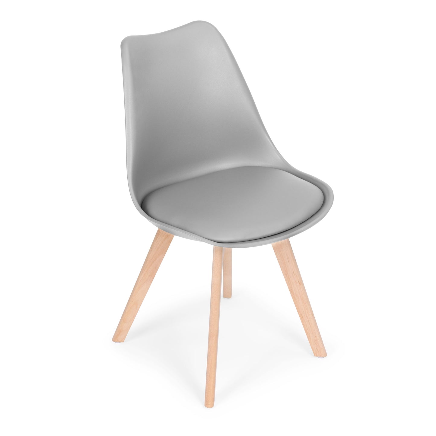 Chair, set of chairs for the living room and dining room with a cushion, Light gray ModernHome