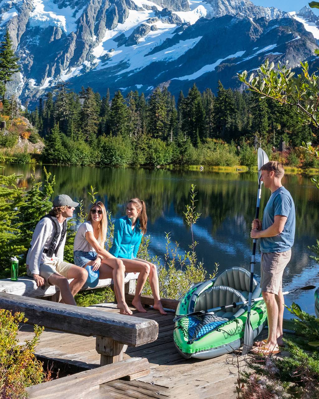Challenger K2 inflatable kayak for 2 people, oars, pump, cover, INTEX 68306