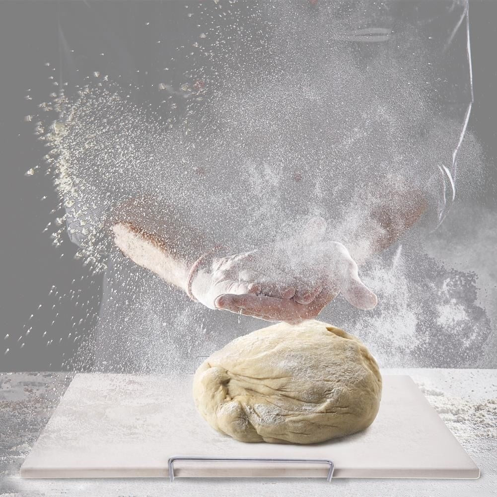 Chamotte baking stone for crispy surface and even baking