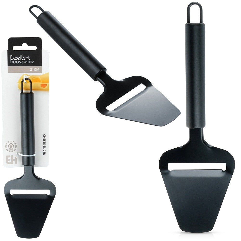 Cheese knife steel black 22 cm