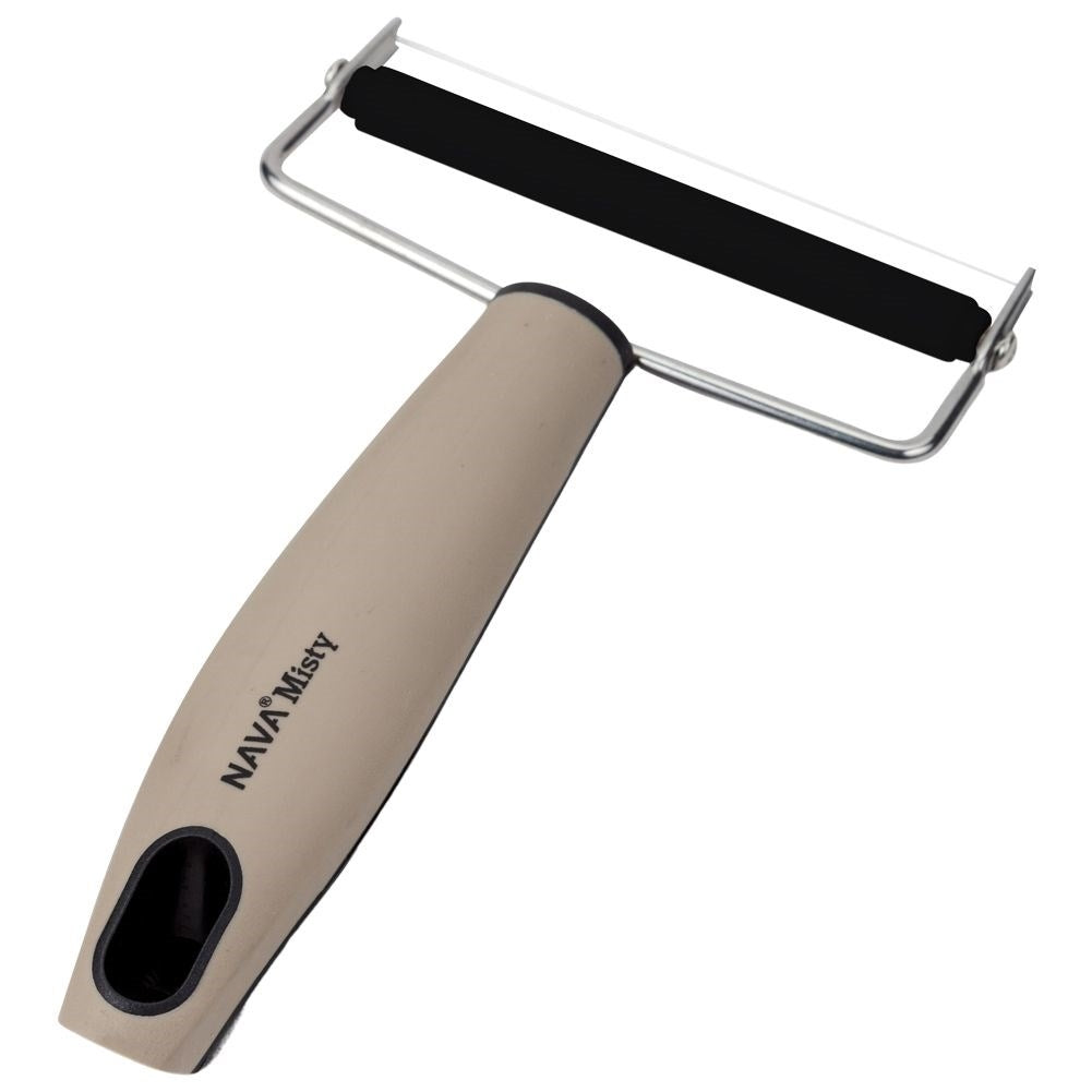 Cheese knife with steel wire and non-slip handle for all cheeses
