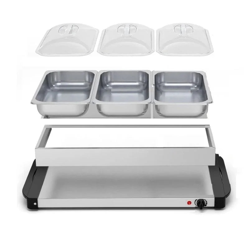 Cheffinger CF-BW300: 3.5 Quarts 2 in 1 Buffet Warmer + Hotplate