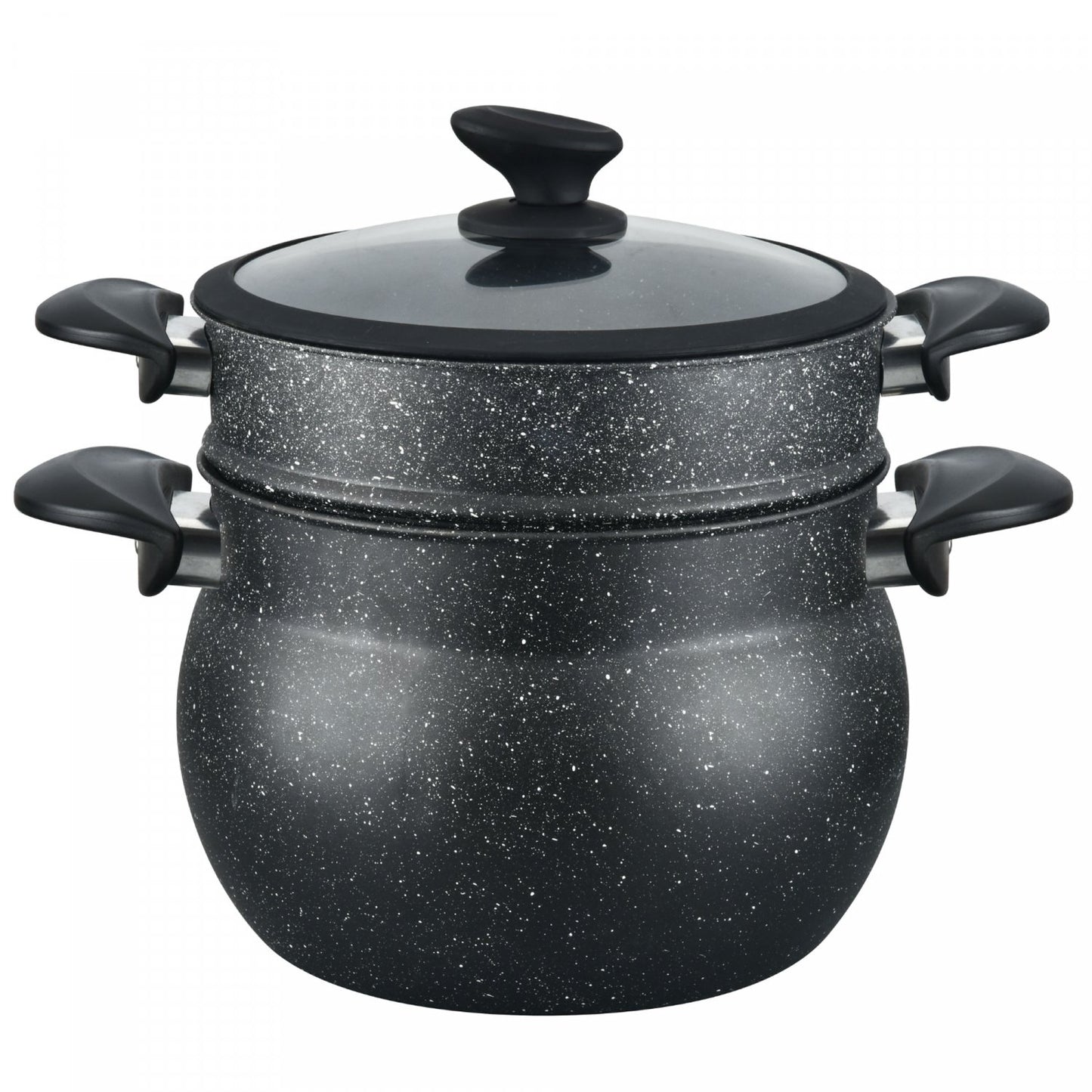 Cheffinger CF-COUS12: 12L Marble Coated Steam Cooker Couscous Pot