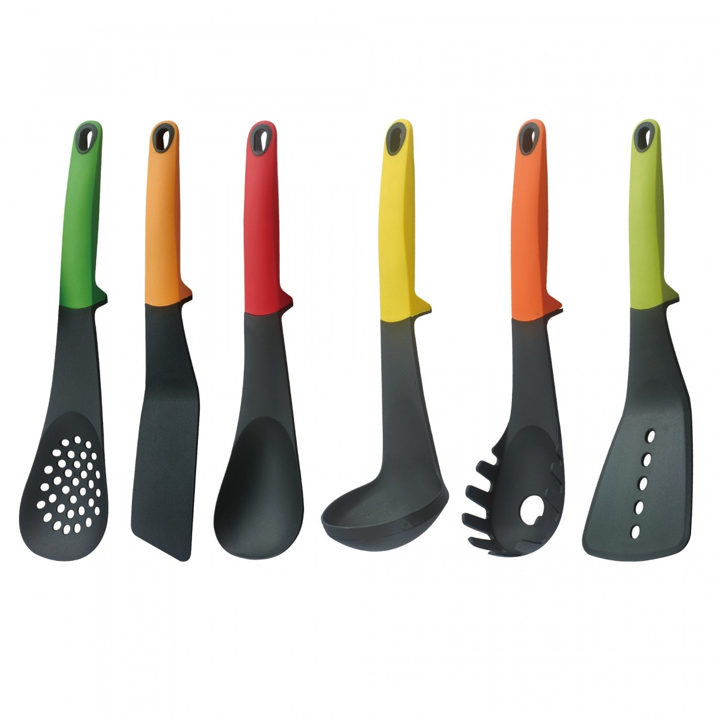 Cheffinger CF-UT01: 6 Pieces Utensil Set with Rotating Stand - Colorful