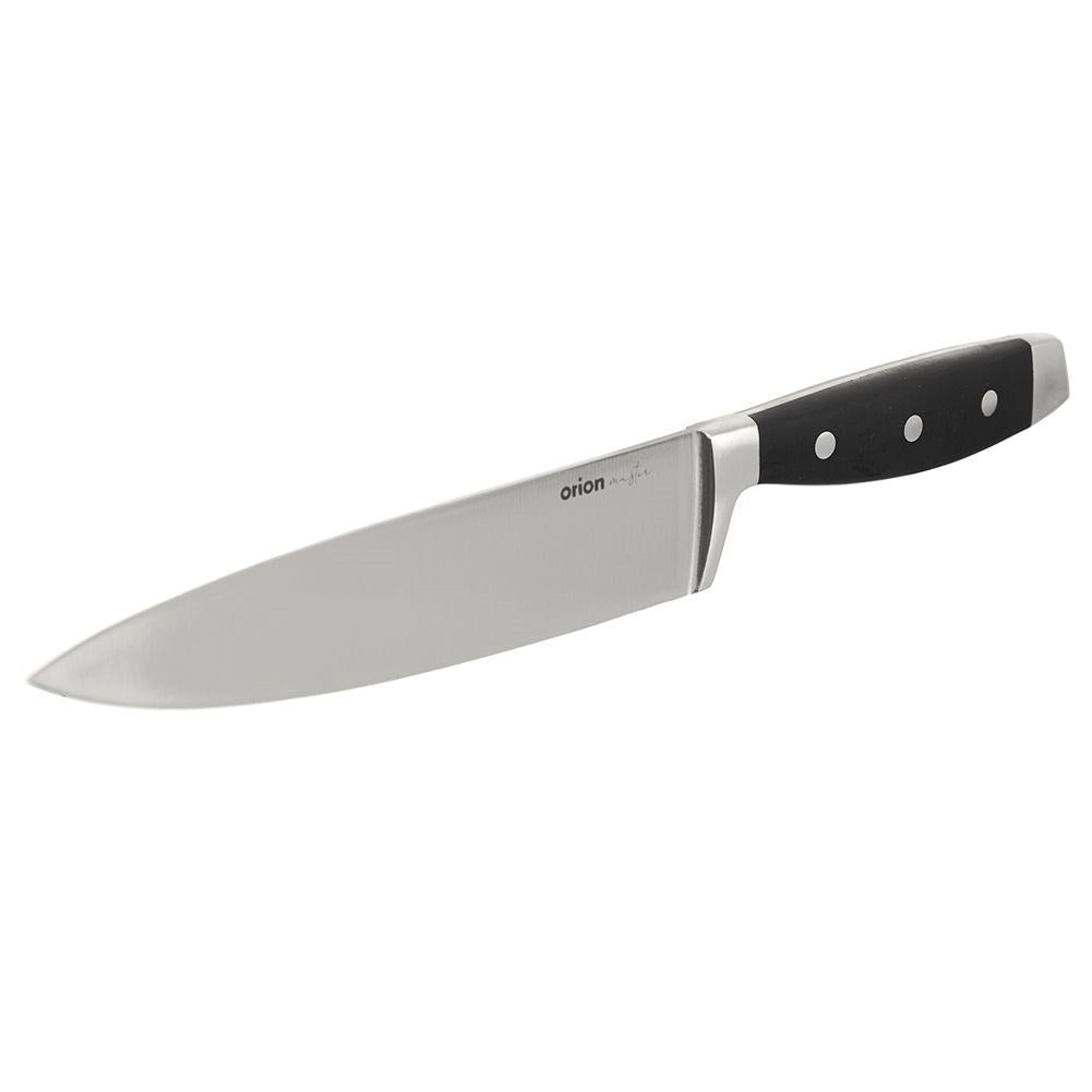 Chef's knife: Stainless steel, robust ABS handle, 3-point rivets