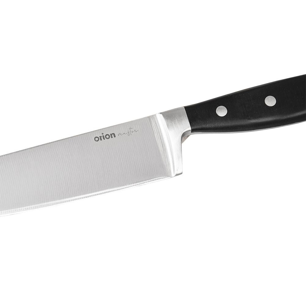 Chef's knife: Stainless steel, robust ABS handle, 3-point rivets