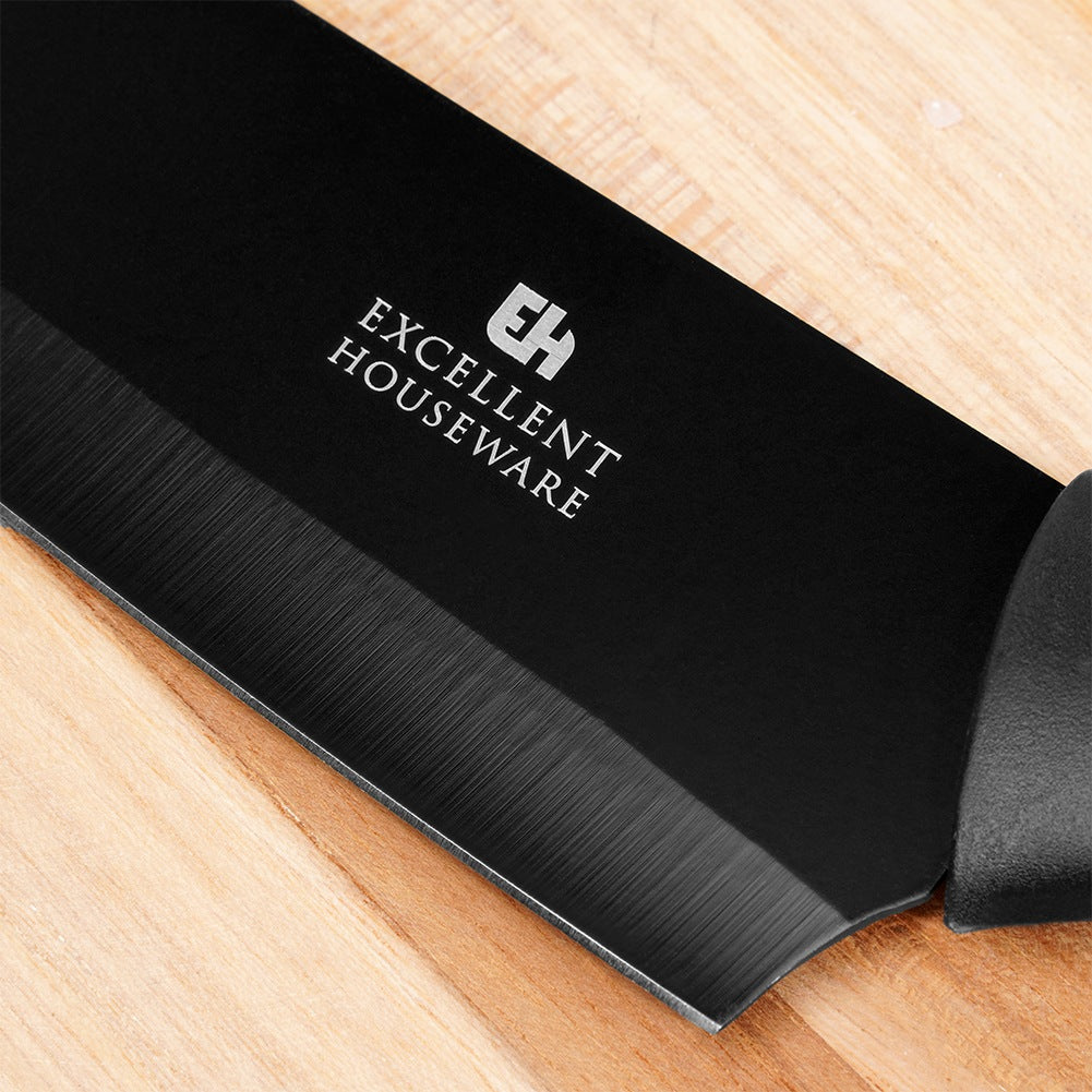 Chef's knife steel black 32 cm