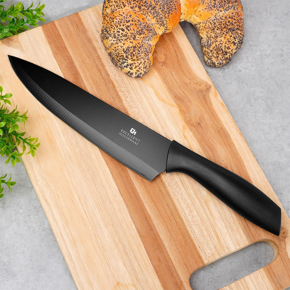 Chef's knife steel black 32 cm