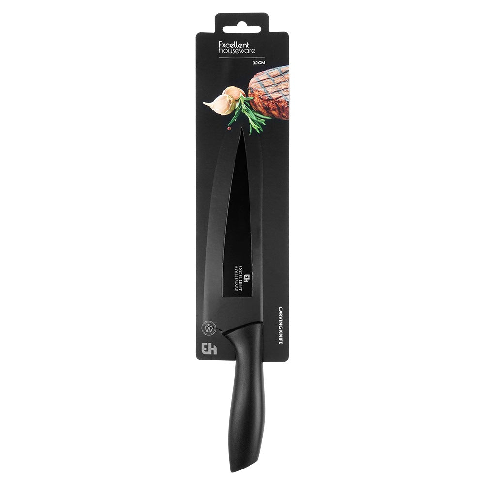 Chef's knife steel black 32 cm