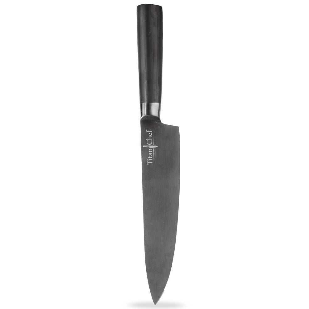 Chef's knife steel black TITAN CHEF 33.5 cm