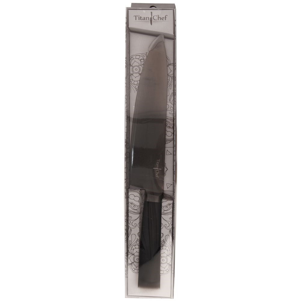 Chef's knife steel black TITAN CHEF 33.5 cm