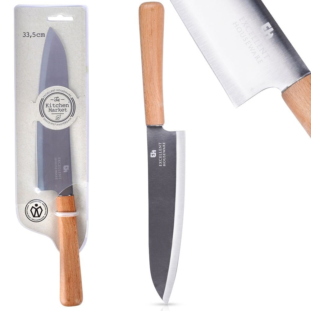Chef's knife with 19.5 cm blade for versatile use