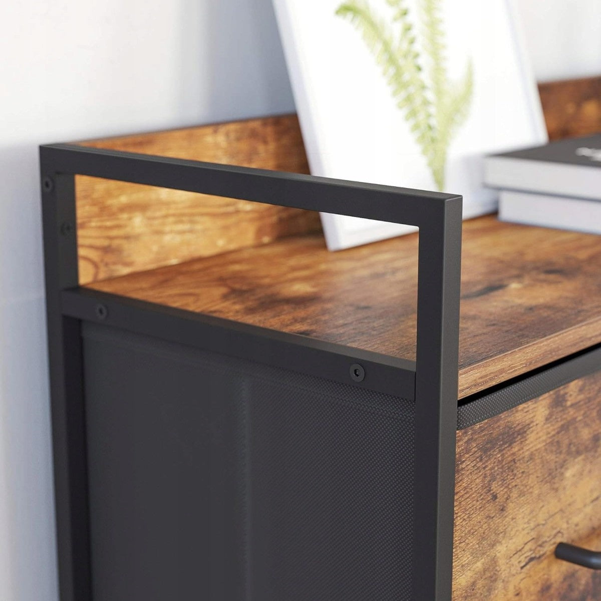 Chest of Drawers, 7-Drawer Rustic Brown for Bedroom