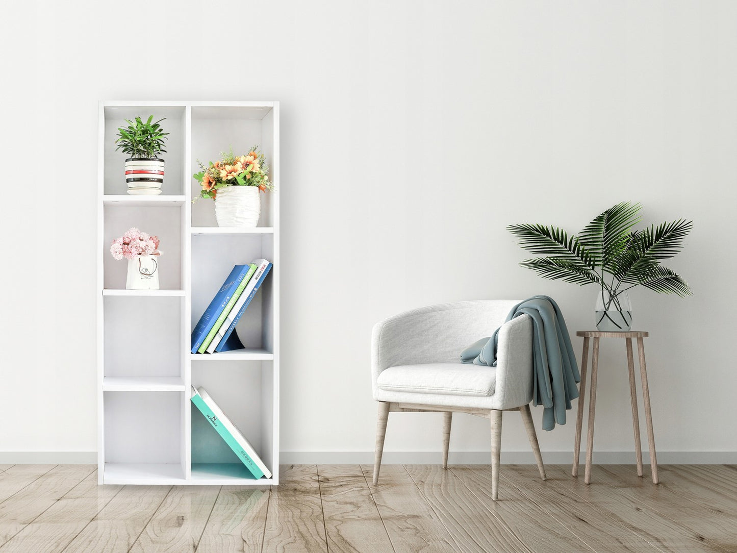 Chest of drawers, cabinet, and bookcase for the living room White ModernHome