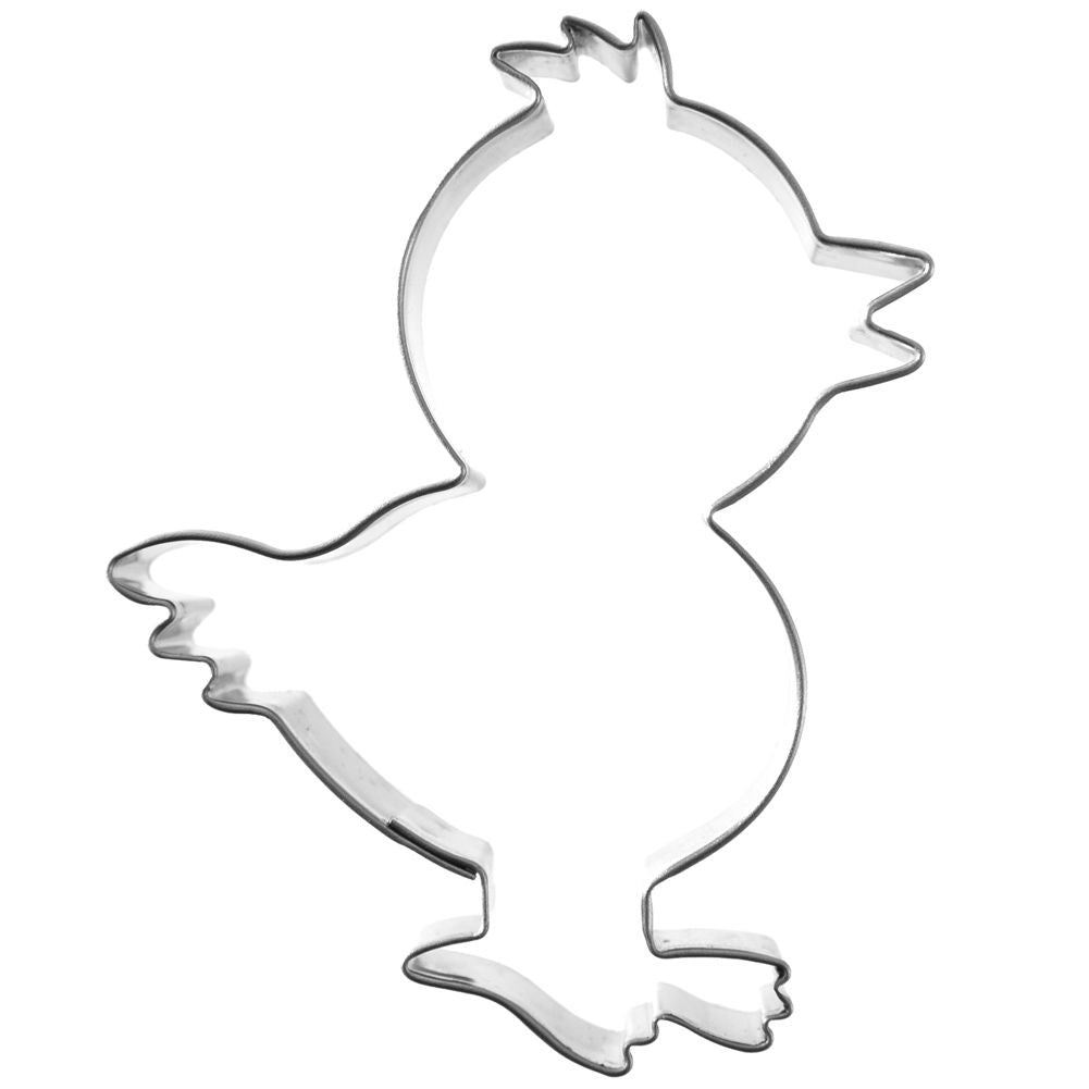 Chicken-shaped cake tin in stainless steel for unique cakes