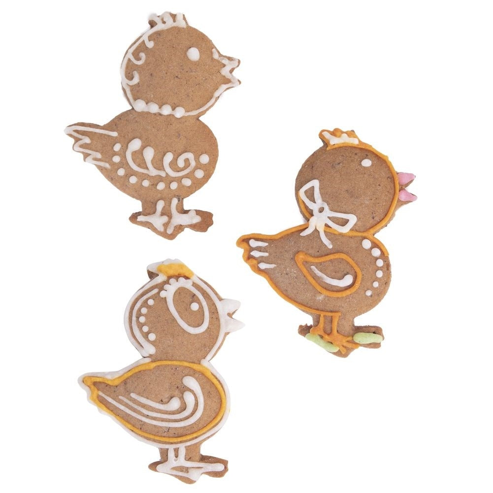 Chicken-shaped cake tin in stainless steel for unique cakes