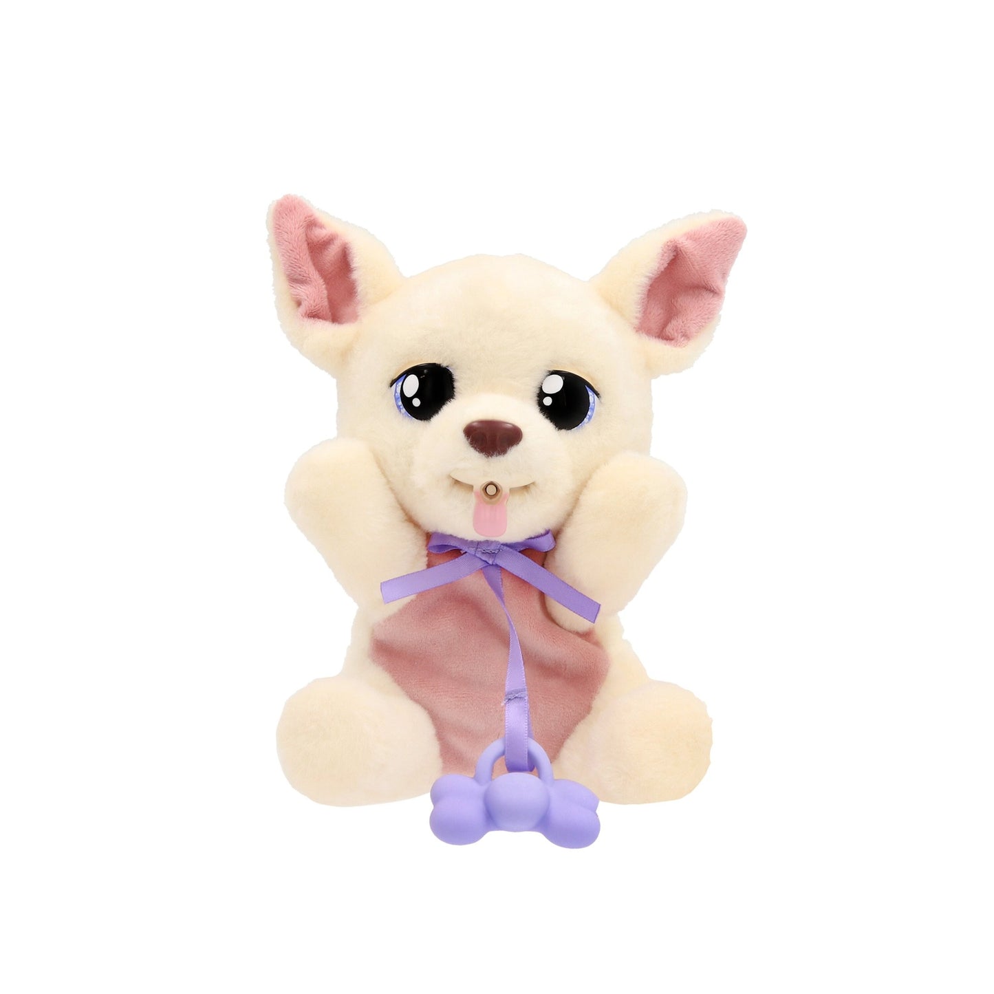 Chihuahua Plush Toy with Blanket and Bottle, 18 cm