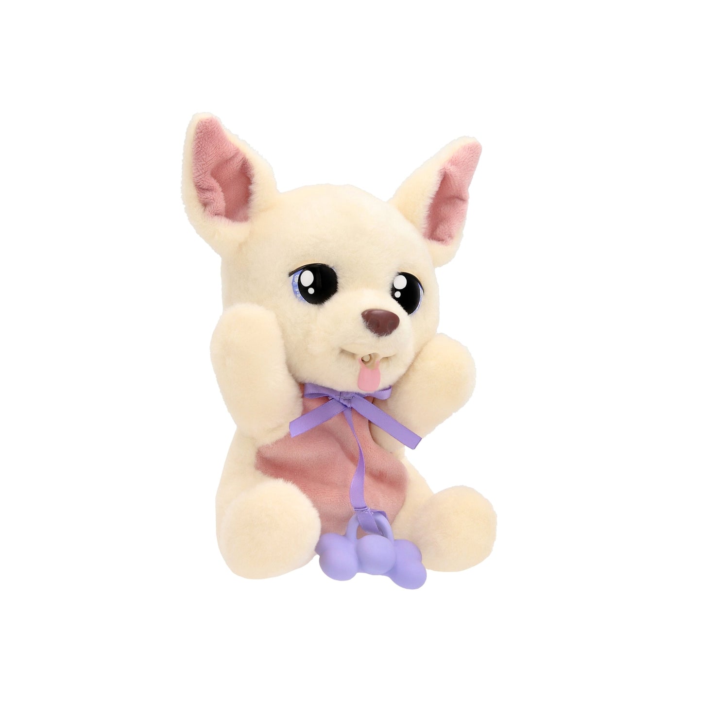 Chihuahua Plush Toy with Blanket and Bottle, 18 cm