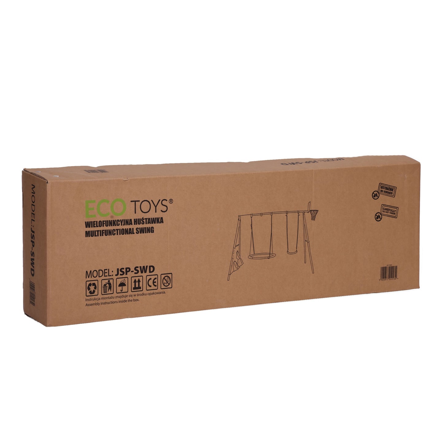 Children's 4-in-1 Garden Swing Set with Nest & Hoop